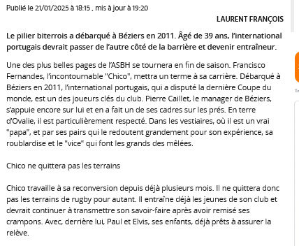 Screenshot 2025-01-21 at 21-34-04 Pro D2 Francisco Fernandes l’emblématique joueur de l’ASBH prendra sa retraite à la fin de la saison - midilibre.fr.png